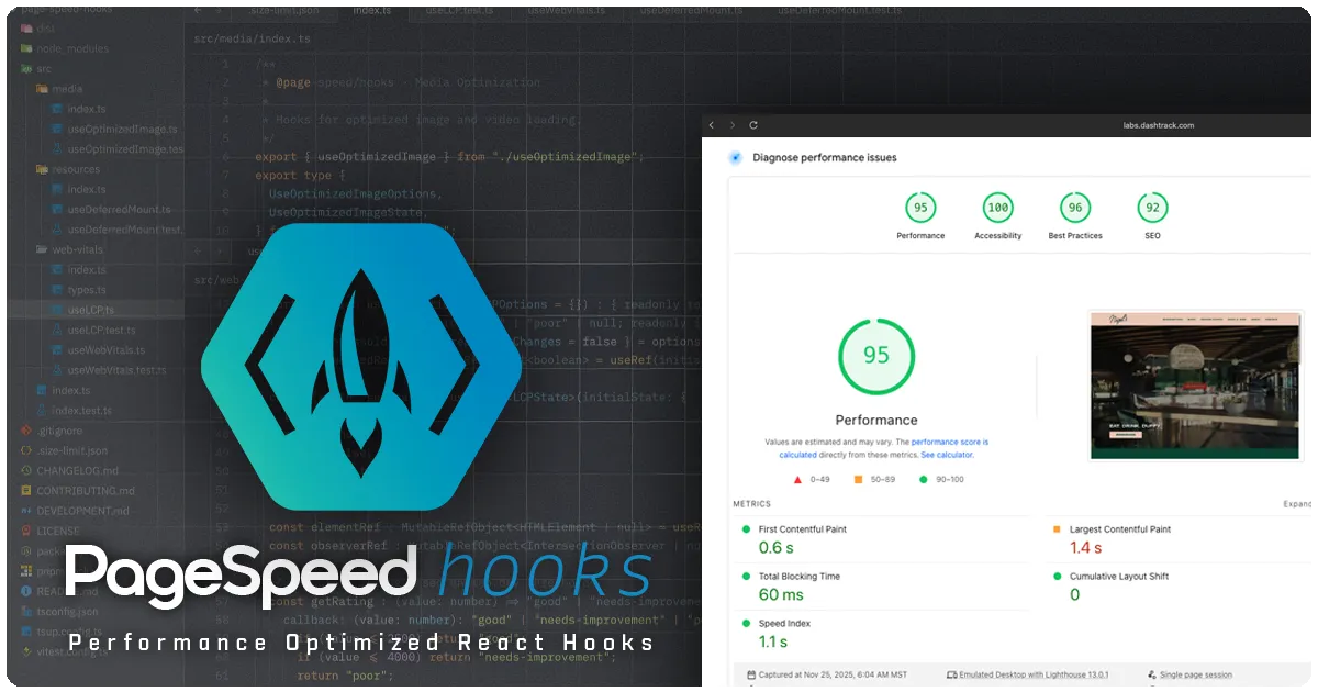 Page Speed React Hooks